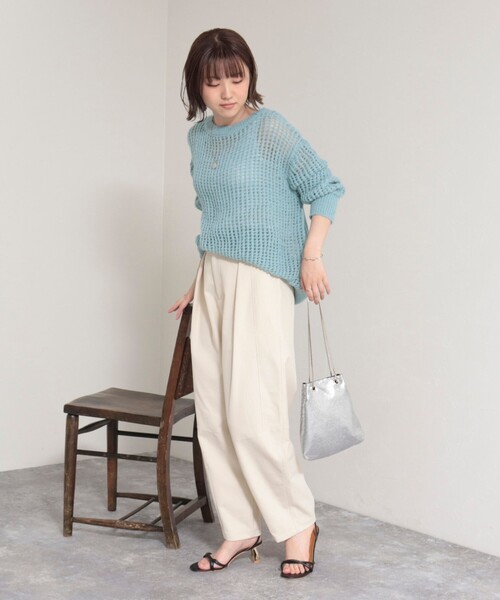 「fredy emue」 パンツ 36 アイボリー レディース_画像2