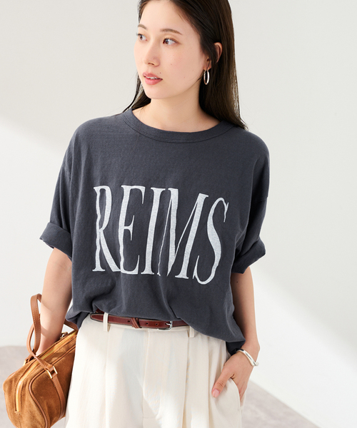 FRAMeWORK（フレームワーク） tシャツ 「追加」ラフィー天竺ネームロゴ