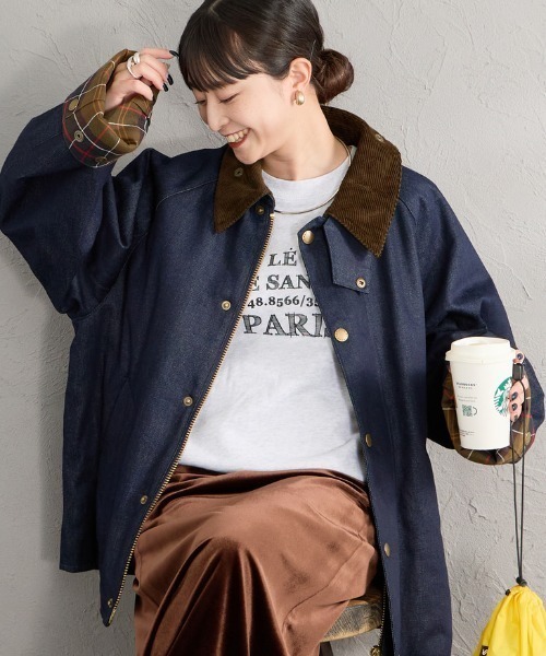 Barbour（バブアー） デニムジャケット gジャン 別注 TRANSPORT 中綿