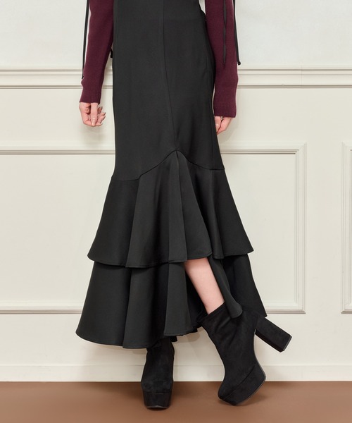 「apres jour」 キャミソールワンピース MEDIUM ブラック系その他 レディース_画像8