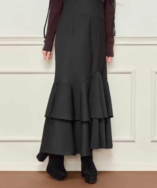 「apres jour」 キャミソールワンピース MEDIUM ブラック系その他 レディース_画像9