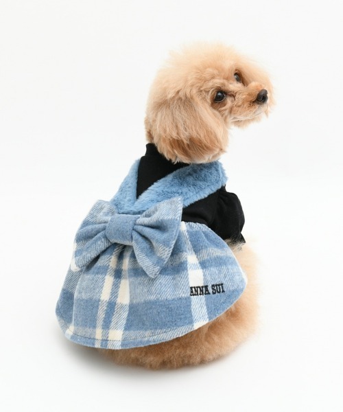 ANNA SUI（アナスイ） 犬 服 ANNA SUI/チェック柄ドッキングふわふわ