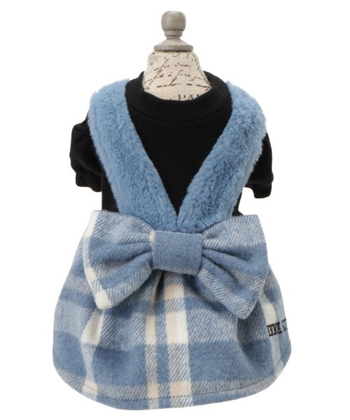ANNA SUI（アナスイ） 犬 服 ANNA SUI/チェック柄ドッキングふわふわ