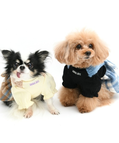 ANNA SUI（アナスイ） 犬 服 ANNA SUI/チェック柄ドッキングふわふわ