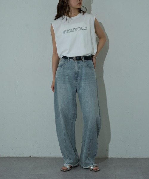 「COLONY 2139」 デニムパンツ SMALL ブラック レディース_画像7