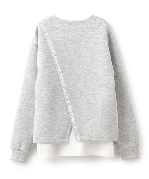 「X-girl Stages」 「KIDS」長袖カットソー 130cm レッド キッズ_画像4