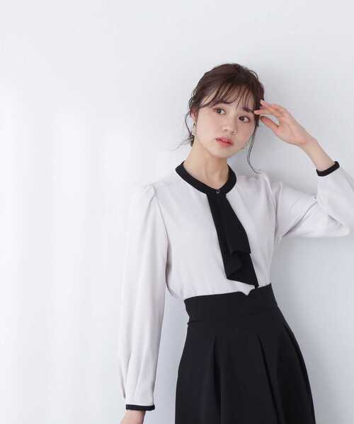 「PROPORTION BODY DRESSING」 長袖ブラウス MEDIUM パープル レディース_画像4