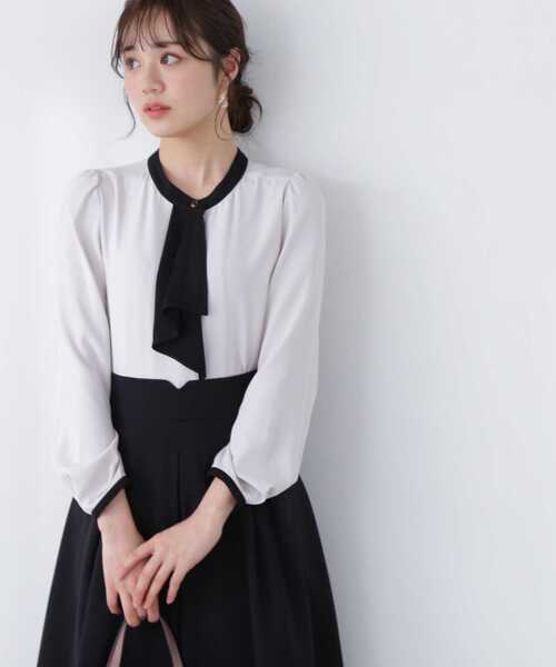 「PROPORTION BODY DRESSING」 長袖ブラウス MEDIUM パープル レディース_画像9