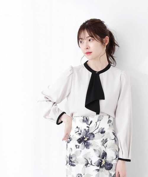 「PROPORTION BODY DRESSING」 長袖ブラウス MEDIUM パープル レディース_画像10