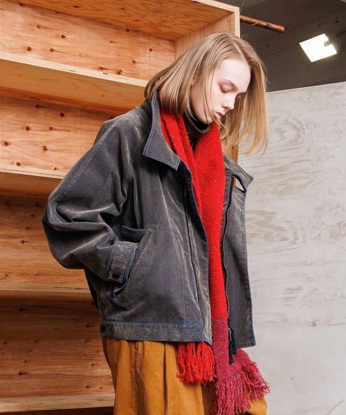 ブルゾン アウター 「VOAAOV」OLD TRAIN DENIM Oversize Blouson メンズ レディース