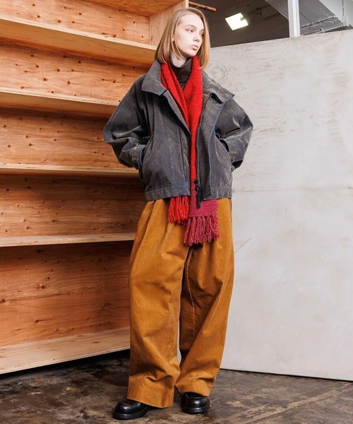 ブルゾン アウター 「VOAAOV」OLD TRAIN DENIM Oversize Blouson メンズ レディース