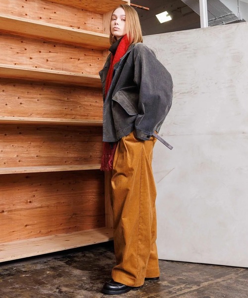 ブルゾン アウター 「VOAAOV」OLD TRAIN DENIM Oversize Blouson メンズ レディース