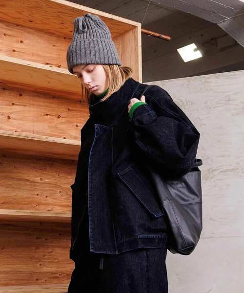 ブルゾン アウター 「VOAAOV」OLD TRAIN DENIM Oversize Blouson メンズ レディース