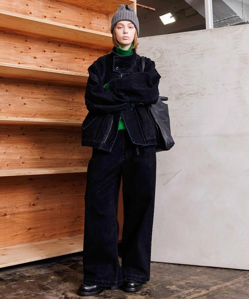 ブルゾン アウター 「VOAAOV」OLD TRAIN DENIM Oversize Blouson メンズ レディース