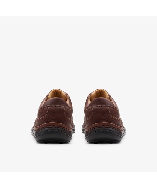 Clarks スニーカー マホガニー ブラウン レザー ビジネス Clarks ビジネスシューズ Nature Three / ネイチャースリー