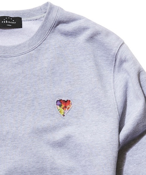 トレーナー スウェット rehacer STAND : Flower Rose HW Sweat / フラワー ローズ ヘヴィーウエイト スウェット_11