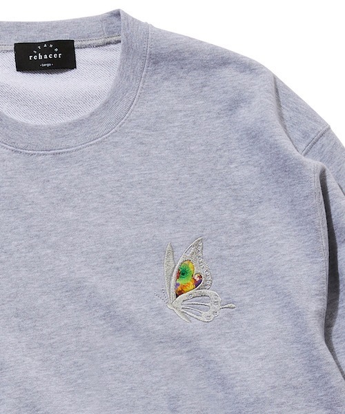 トレーナー スウェット rehacer STAND : Flower Rose HW Sweat / フラワー ローズ ヘヴィーウエイト スウェット_1