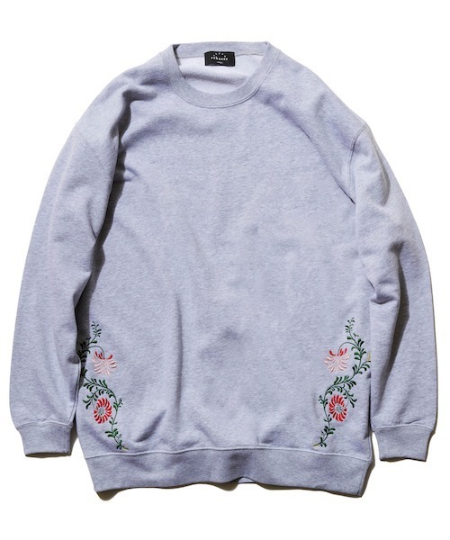 トレーナー スウェット rehacer STAND : Flower Rose HW Sweat / フラワー ローズ ヘヴィーウエイト スウェット_12