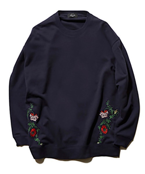 トレーナー スウェット rehacer STAND : Flower Rose HW Sweat / フラワー ローズ ヘヴィーウエイト スウェット_16