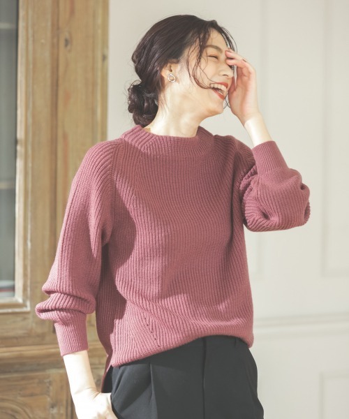 GLOBAL WORK（グローバルワーク） ニット マシュマロタッチボトル