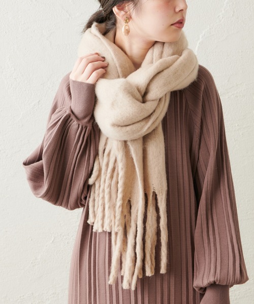 ストール Web限定 ボリュームフリンジマフラー Zozotown Paypayモール店 通販 Paypayモール