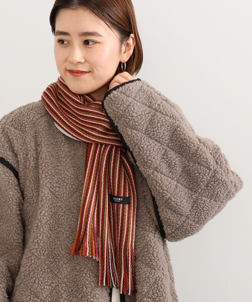 BEAMS マフラー メンズ（柄：ストライプ）のおすすめ人気商品