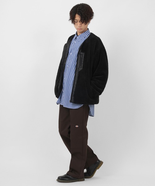 ジャケット ブルゾン シェルパフリース ジップアップ カーディガン