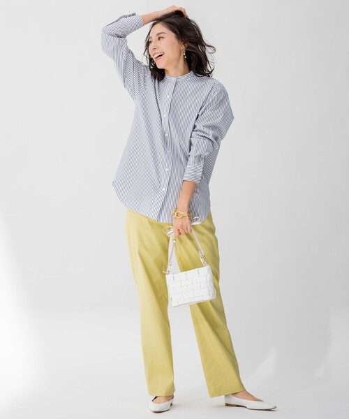 23区（ニジュウサンク） シャツ ブラウス CANCLINI バンドカラー