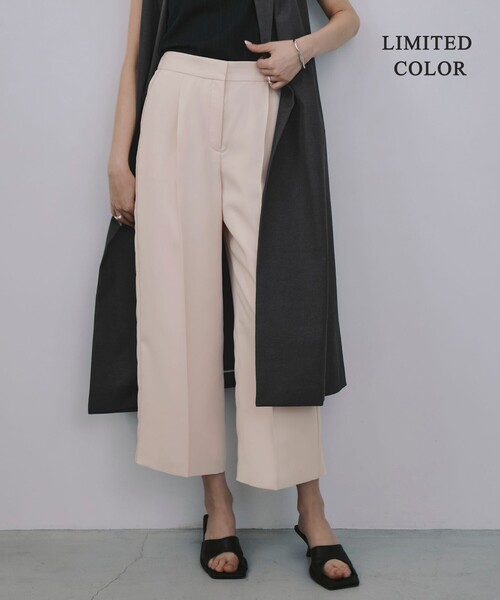 ICB パンツ 「WEB限定カラーあり」FluidBackSatin ワイド