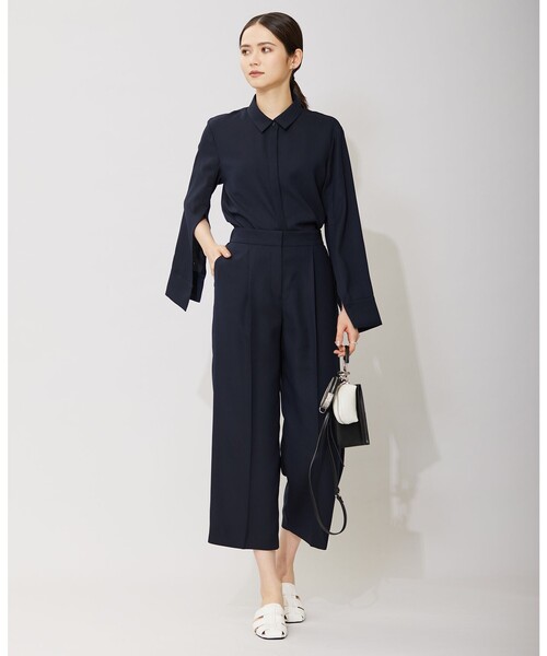 ICB パンツ 「WEB限定カラーあり」FluidBackSatin ワイド