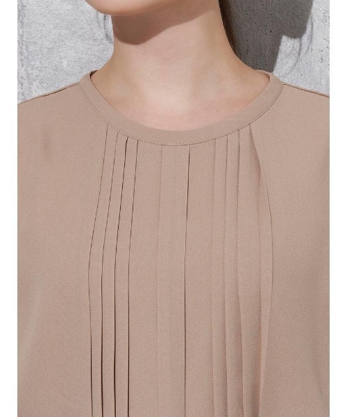 BEIGE, ベイジ 4【洗える】STOW 　フロントタック ブラウス 洗える】STOW / フロントタックブラウス / BEIGE