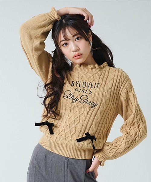 ニット リボン付きケーブルニット 77875210ZOZOTOWN Yahoo!店 通販 Yahoo!ショッピング