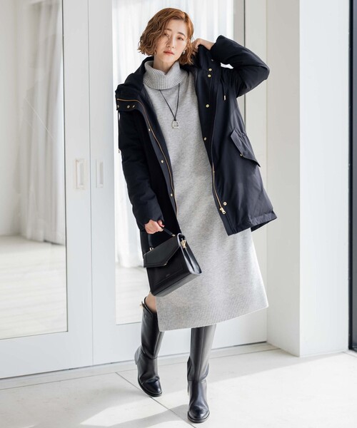 新品✨23区 【洗える】ウールカシミヤ タートルネック ニットワンピース 23区｜【洗える】ウールカシミヤ タートルネック ニット