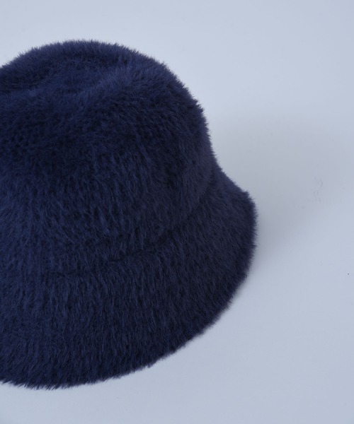 CLANE ニットバケットハット 青色 CLANE ニットバケットハット 青色 カラーライン ニット バケットハット