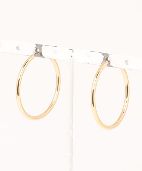 con affetto(ファッション) ピアス K18フープピアス レディース