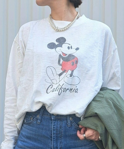 Right-on（ライトオン） tシャツ 「DISNEY」スラブプリントロンT