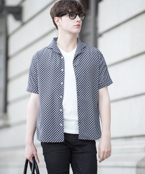 ボントン　リバティシャツワンピース6A SHETH - リバティ柄シャツワンピース - Sheth Online Store