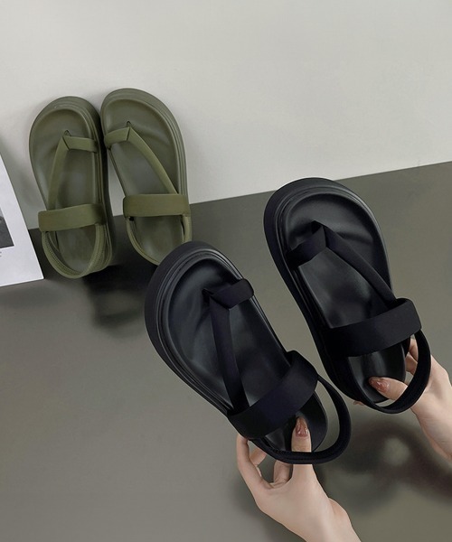 miniministore サンダル トングサンダル 厚底 ビーチサンダル 夏