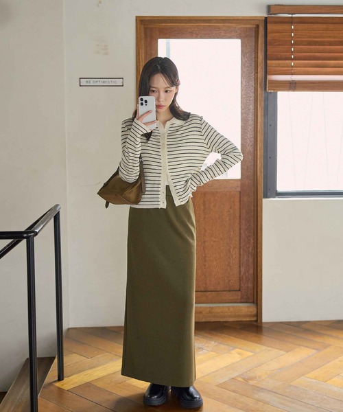 ヤマダヤ　CLOVEXNORITAKE スリットナロースカート スリットナロースカート - CLOVE×NORITAKE - CLOVE｜YAMADAYA STORE