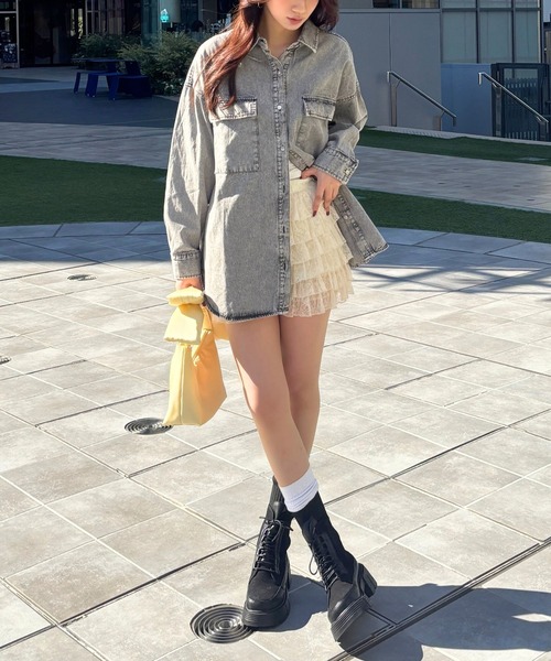 ヴィンテージ レース フリル ショートパンツ FOREVER21 パンツ 「2025SS」レースフリルショートパンツ
