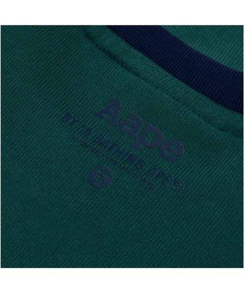 トレーナー スウェット AAPE RAGLAN CROPPED SWEAT レディース AAPE BY A BATHING APE トレーナー スウェット RAGLAN CROPPED