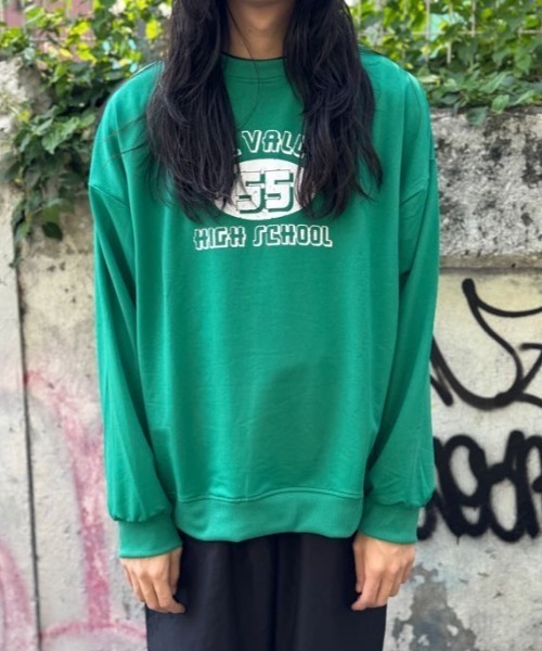 MGV（エムジーヴィー） tシャツ フロントロゴルーズロングTシャツ