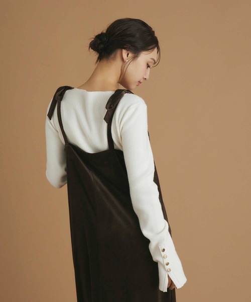 fifth（フィフス） ワンピース リボンデザインベロアワンピース