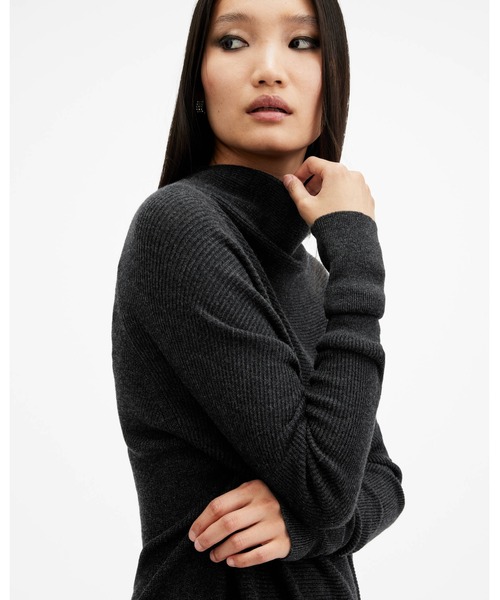 ALLSAINTS ワンピース RIDLEY CASHMERE BLEND MINI JUMPER DRESS  
