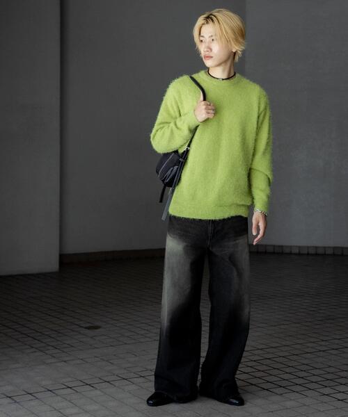 【未着用】Y-3 オリーブグリーン クルーネックセーター SENSE OF PLACE by URBAN RESEARCH セーター ニット 「洗濯可」ソフト