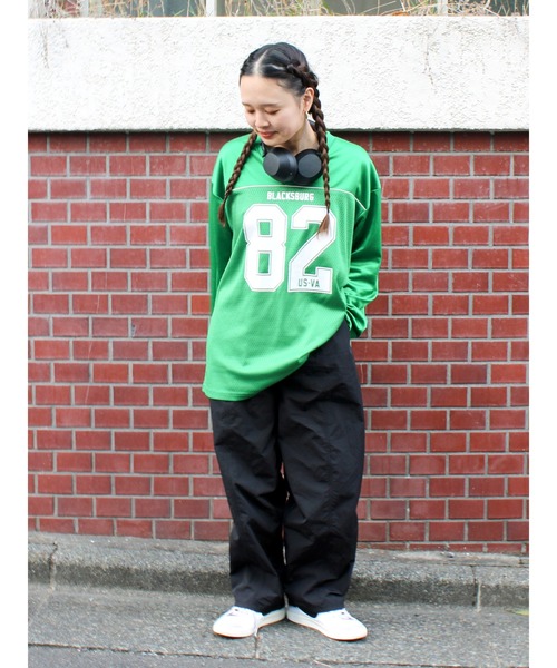 Ungrid（アングリッド） tシャツ メッシュコンビナンバリングロング