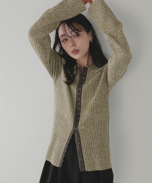 ★美品★2023年モデルMARK&LONA ニットブルゾン　サイズ　36 ☆美品☆2023年モデルMARK&LONA ニットブルゾン サイズ 36 KNIT