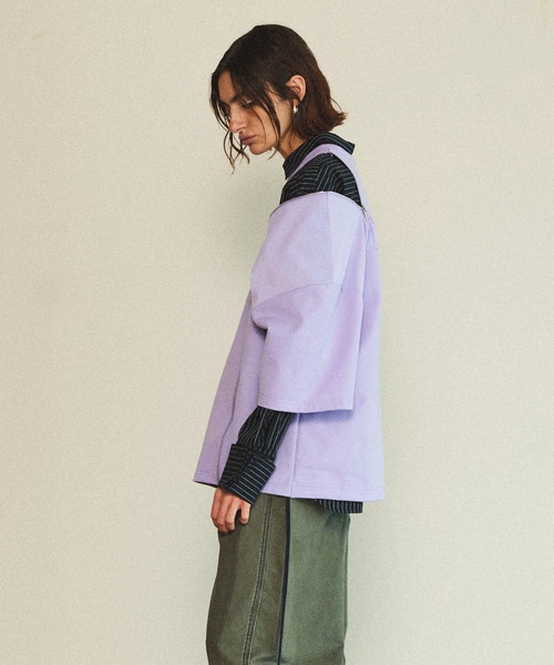 MAISON SPECIAL（メゾンスペシャル） tシャツ Shoulder Zip Design T