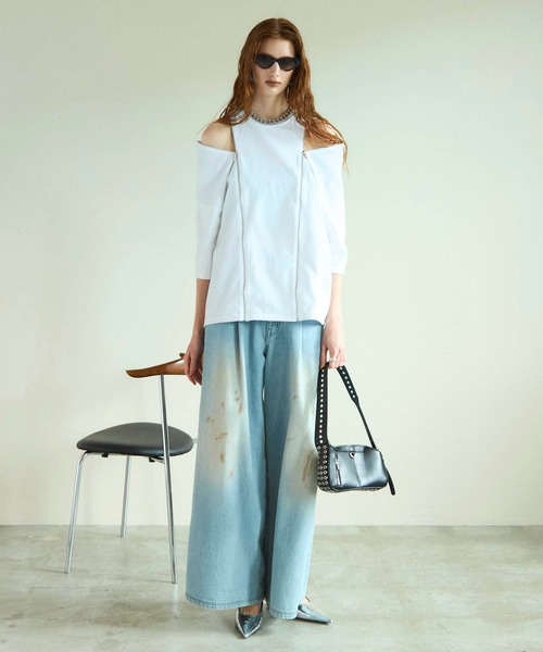 MAISON SPECIAL（メゾンスペシャル） tシャツ 半袖 Shoulder Zip