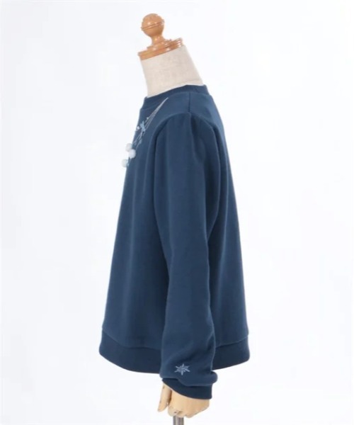 tシャツ 雪ネックレス裏起毛トレーナー キッズ 子供服 女の子 | axes femme | 17